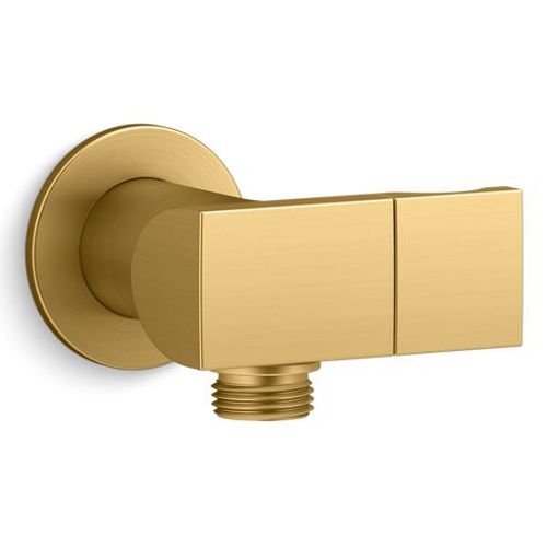 KOHLER Awaken Wall-Mount Supply Elbow, Vibrant Brushed Nickel, Chrome