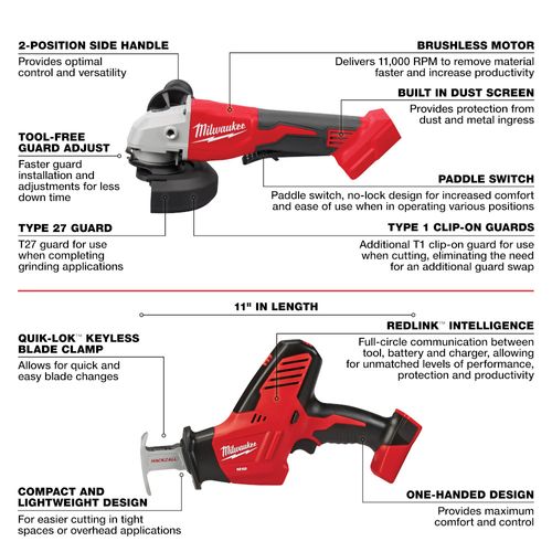 2695-25 - Milwaukee 2695-25 - M18 Drill/Driver, Impact Driver