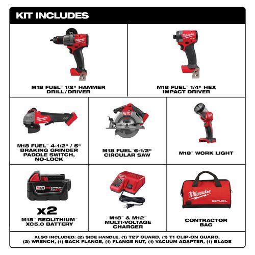 2996-25 - Milwaukee 2996-25 - M18 FUEL Hammer Drill, Impact Driver