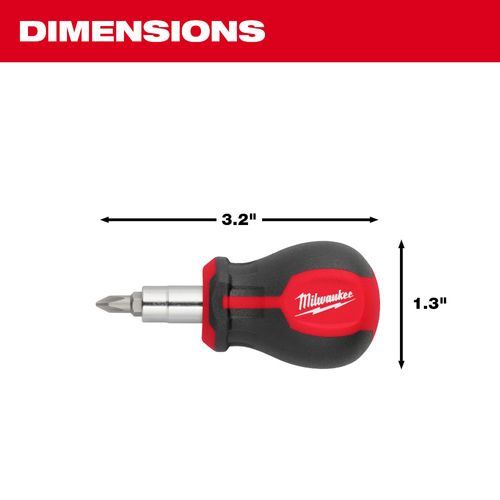 48-22-2762 - Milwaukee 48-22-2762 - 6-in-1 Stubby Multi-Bit