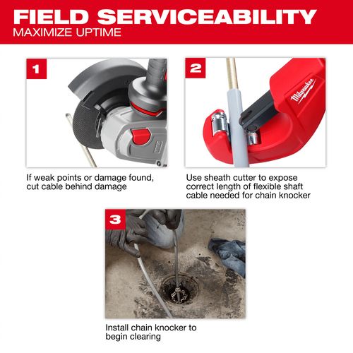 2519-21 - Milwaukee 2519-21 - M12 FUEL High Speed Chain Snake for