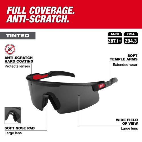48-73-2504 - Milwaukee 48-73-2504 - Wrap Around Safety Glasses