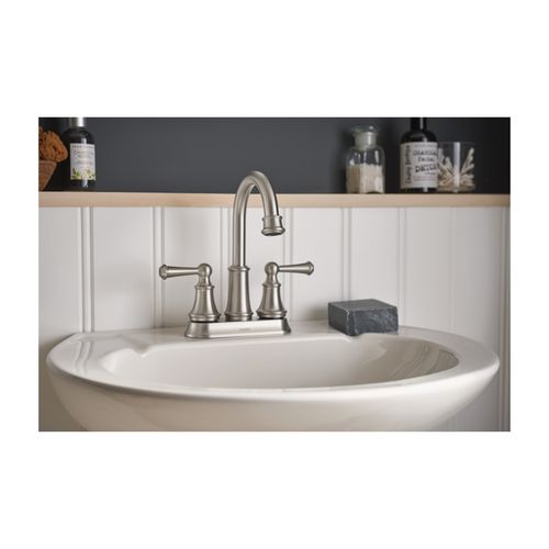 Moen Belfield Einhand-Wasserhahn Fürs Badezimmer – Poliertes Nickel, ADA-konform, Zeitloses Design