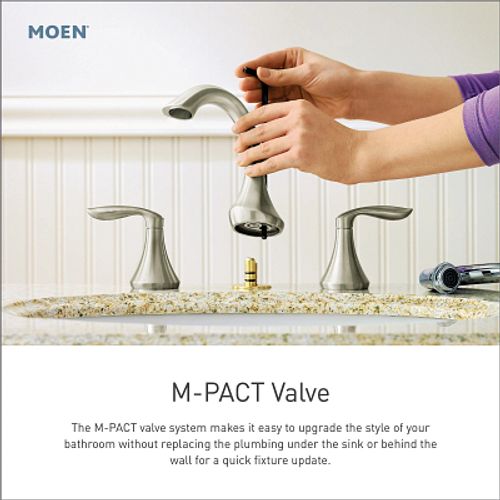 TV6173BL - Moen TV6173BL - Glyde Two-Handle High Arc Bathroom
