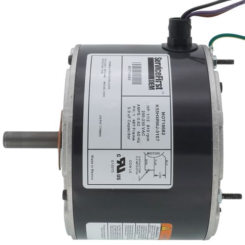MOT18682 - Trane MOT18682 - 200-230v 1ph 1/12hp 810rpm Motor, MOT18682