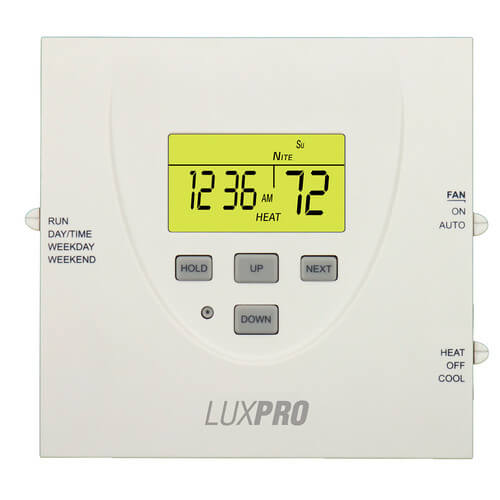 P0511 - Lux P0511 - Programmable Thermostat (1 Stage Heat / 1 Stage Cool),  5/2 Programming