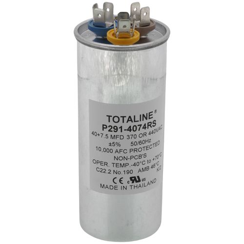 P291-4074RS - Carrier P291-4074RS - 40/7.5Mfd 440V Dual Capacitor