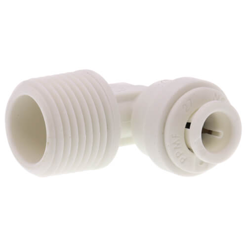 John Guest Push-Fit Fixed Elbow Connector 3/8\" Tube X 1/4\" NPTF 10 C/T