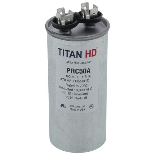 PRC50A - Titan HD PRC50A - 50 MFD Round Motor Run Capacitor (370V)