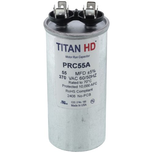PRC55A - Titan HD PRC55A - 55 MFD Round Motor Run Capacitor (370V)