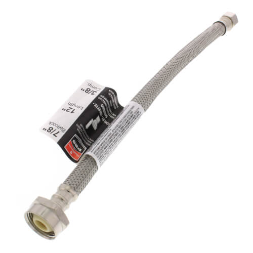 Brasscraft Toilet Water Supply Line – 3/8″ Comp X 7/8″ Fill Valve X 12″ – Made In USA – 1456
