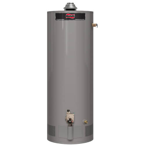 PROG40-38N-RU62 - Ruud PROG40-38N-RU62 - 40 Gallon 38,000 BTU EF62 Tall  Professional Achiever Atmospheric Water Heater, 6 Year (NG)