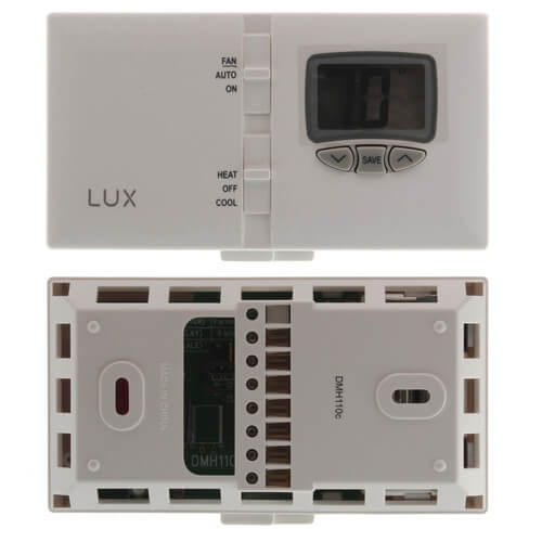 PSDS11 - Lux PSDS11 - Digital Non-Programmable Thermostat, Dual Powered (1  Heat - 1 Cool)