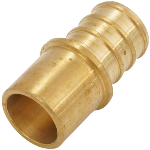 25-Pack 1/2" PEX X 1/2" Male Sweat Elbows – Lead-Free Brass Crimp Fittings