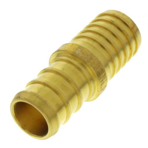 10-Pack 5/8" PEX Brass Couplings – Lead-Free, Crimp Style For PEX-B Tubing