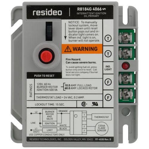 R8184G4066 - Resideo R8184G4066 - Protectorelay Oil Burner Control