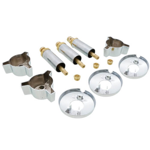 Eljer Replacement Shower Handle – Metal Hot Water Handle With 16-Point Broach, Polished Chrome Finish