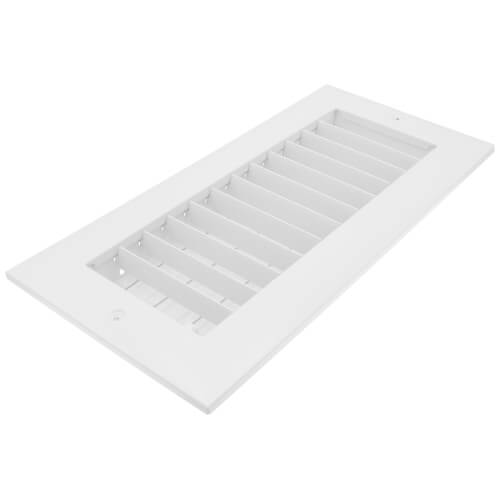 RG7W10-4 - Bluefin RG7W10-4 - 10 x 4 (Wall Opening Size) Sidewall/Ceiling  Register, Adjustable (White)