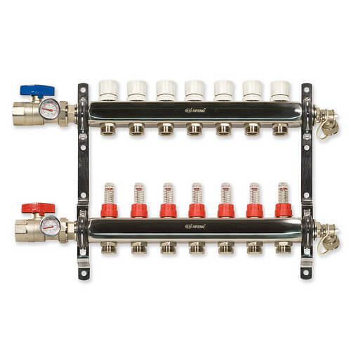 HM7 - Bluefin HM7 - 7-Loop Stainless Steel Radiant Heat Manifold