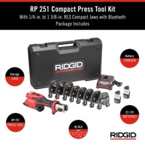 リゾット 78238-RIDGID - RIDGID 78238-RIDGID - RP 251 Press Tool Kit w