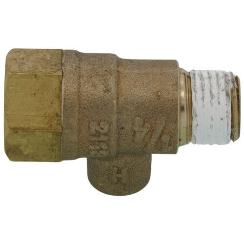 5-Pack 1/4" Male X Female Brass Test Cock Adapters - Fits Wilkins Febco Watts Backflow Preventers