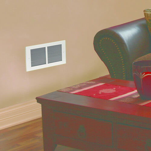 RMC162W - Cadet RMC162W - Register Plus White Wall Fan Heater, 1600/900/700  Watt (240V)