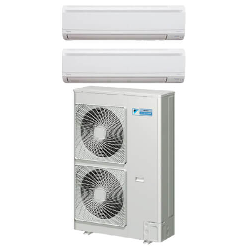 RMXS48LVJU-2FTXS24 - Daikin RMXS48LVJU-2FTXS24 - 48,000 BTU 20 SEER Ductless  Wall Mounted 2 Zone Heat Pump Package (24+24)