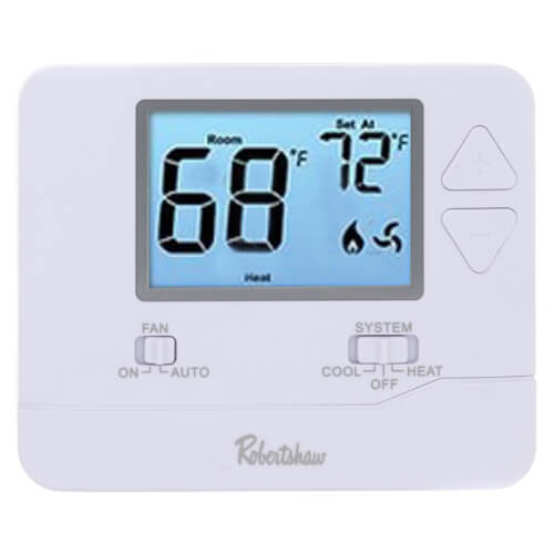 RS8110 - Robertshaw RS8110 - Digital Non-Programmable Wall Thermostat (1  Heat/1 Cool)