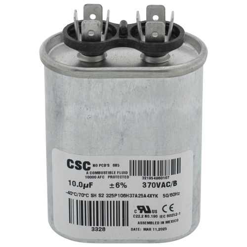S1-02420046700 - York S1-02420046700 - 10 MFD Oval Run Capacitor