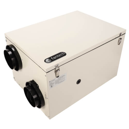SHR200R - Fantech SHR200R - SHR Series Heat Recovery Ventilator w/  Recirculation Defrost, 6 Side Ports (up to 5,000 Sq. Ft.)