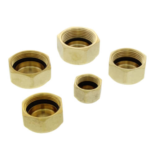 YUIEE 1/4" Flare Solid Brass HVAC Valve Caps - Leak-Proof Refrigerant Locking Caps (10 Pack) - View #13