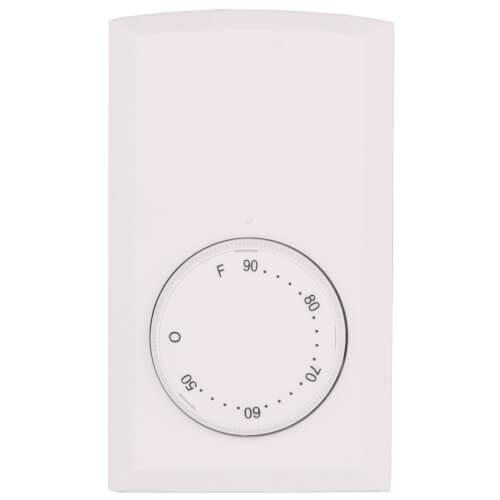 T522-W - Cadet T522-W - Double-Pole Wall-Mount Mechanical Non-programmable  Thermostat, 22 Amp, 120/240v (White)