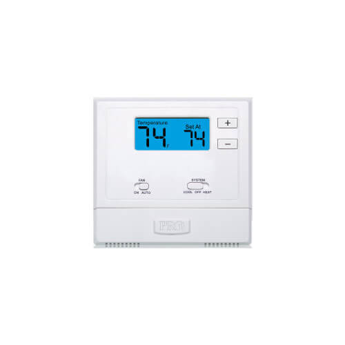 T601-2 - Pro1 IAQ T601-2 - T601-2 Non-Programmable Thermostat w/ 2 sq. in  Display (1H/1C)