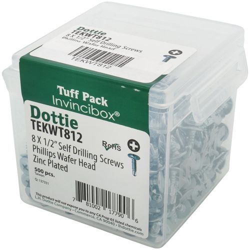 Install Bay Screw Philips Pan Head Tek#8 X 1 1/2 - Per 500 – Engineers