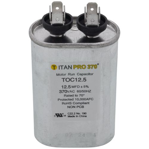 12009 - MARS 12009 - 12.5 MFD Oval Run Capacitor (370V)