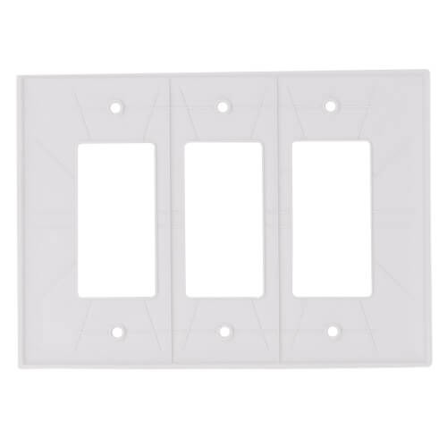 TPJ263W - Pass & Seymour TPJ263W - 3-Gang Decorator Switch Jumbo