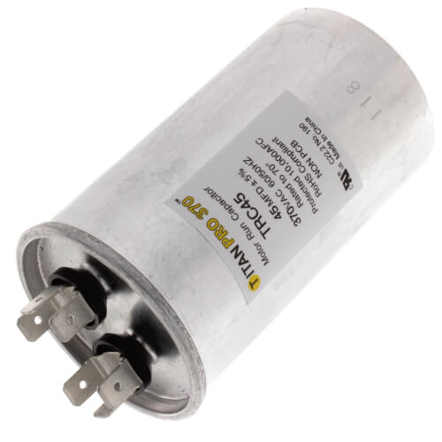 TitanPro TRC35 HVAC Round Motor Run Capacitor. 35 MFD/UF 370 Volts...