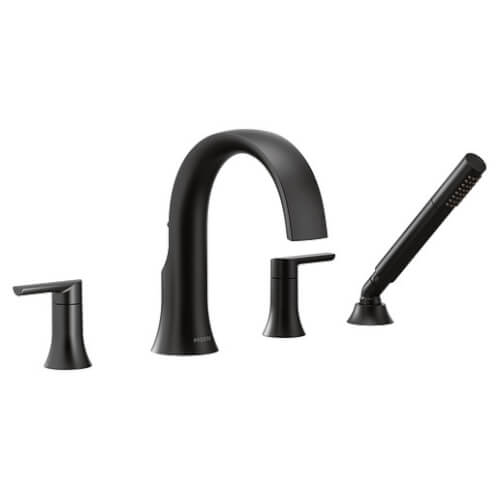 TS984BL - Moen TS984BL - Doux Two Handle Non-Diverter Roman Tub