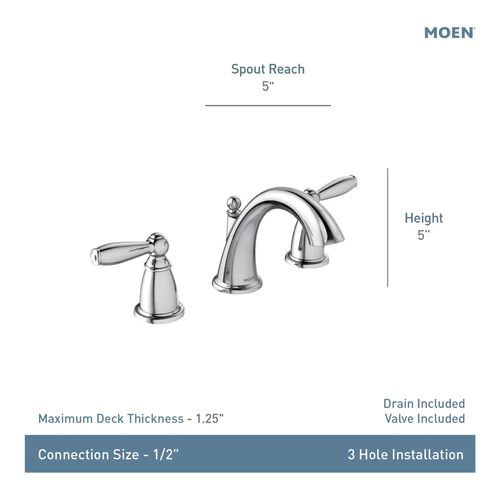 TV6620 - Moen TV6620 - Brantford Two-Handle High Arc Bathroom