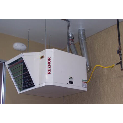 UDAS-75-AC4-AG2-CC2 - Reznor UDAS-75-AC4-AG2-CC2 - Direct Vented Separated  Combustion Gas Fired Unit Heater w/ SS Steel Exchanger, 2 Stage Gas Valve  (75,000 BTU)