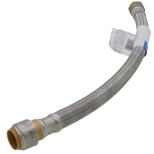 Flexible Braidé Inox SharkBite Max 3/4" X 3/4" FIP X 18 Pouces - Pour Chauffe-eau - Neuf