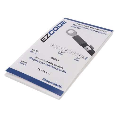WM-A-Z - T&B WM-A-Z - Wire Marker Vinyl Cloth Booklet, Legend: A
