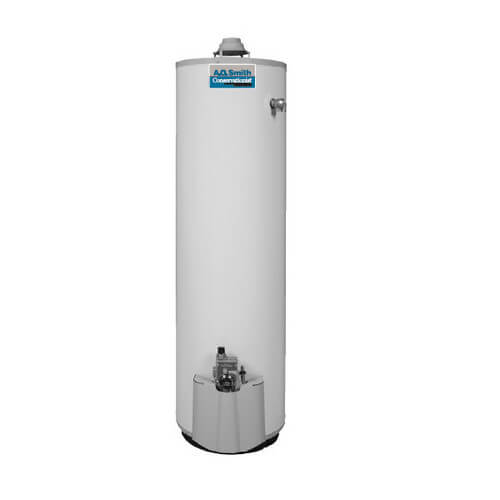 XGV-50 - AO Smith XGV-50 - 50 Gallon - 40,000 BTU Conservationist Standard  Vent Residential Gas Water Heater (Nat Gas)